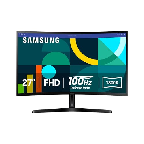 Samsung 27" Essential S3 (S36GD) Series FHD 1800R Curved Computer