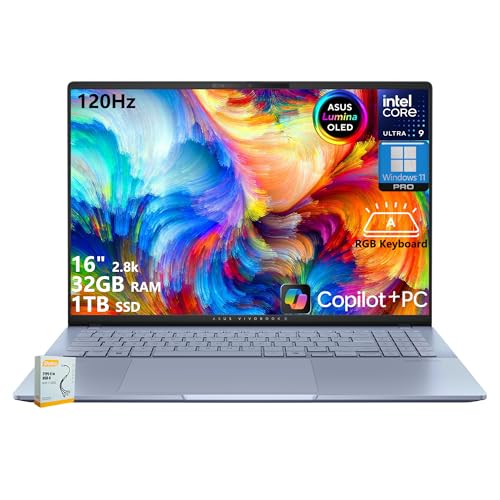 ASUS Vivobook S16 Copilot+ AI Laptop (16 2.8K OLED)