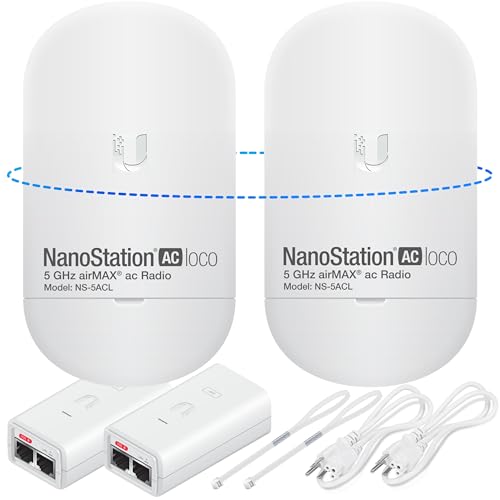 Ubiquiti LOCO5AC Wireless Bridge Bundle (2 Pack)