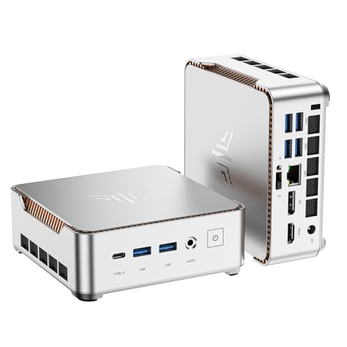 KAMRUI Pinova P2 Mini PC 16GB RAM 512GB SSD, AMD Ryzen 4300U 28W(Beats 10110U/3500U/N95,Up to 3.7GHz) Mini Computers,Triple 4K Display/HDMI+DP+Type-C/WiFi/BT for Home/Business Mini Desktop Computers