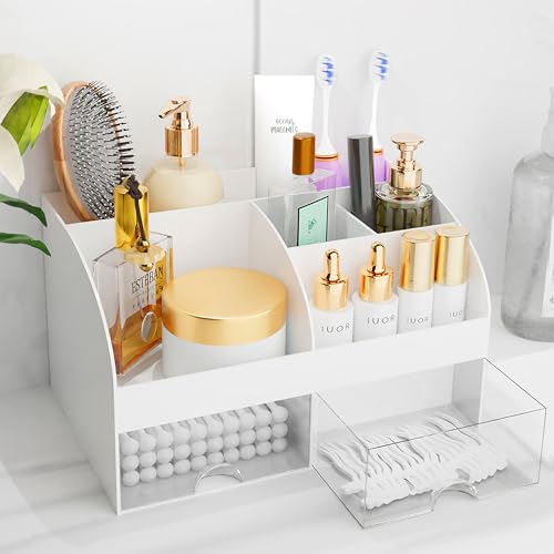 Makeup Organizer with Drawers, Cosmetic Storage for Dresser Vanity and