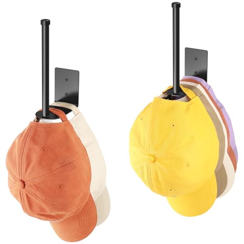 Durmmur 2 Pack Hat Racks for Baseball Caps, Stainless Steel