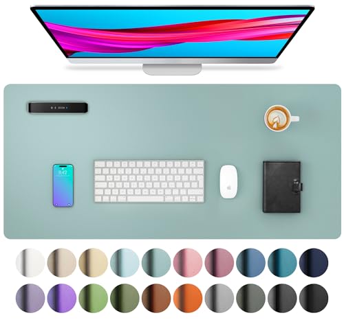 Aothia Leather Desk Pad Protector Non-Slip Waterproof