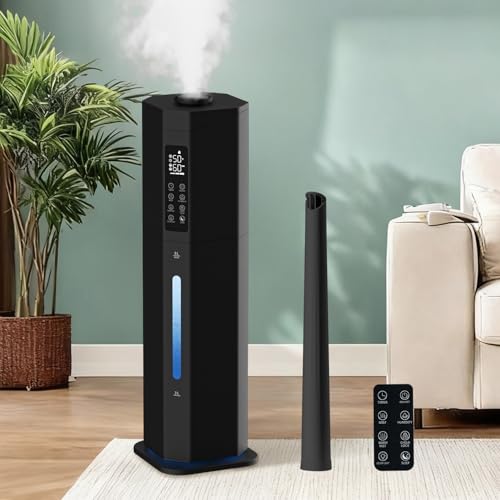 Humidifiers for Bedroom - GloryAir 2.38Gal/9L Top Fill Warm &