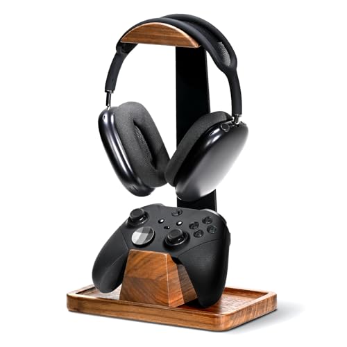 UPERGO Walnut Headset and Controller Stand