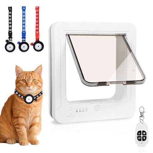 Smart Cat Door for Interior & Exterior, Flap Opening is