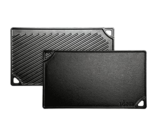 Lodge Reversible Cast Iron Grill/Griddle – 9.5 x 16.75 Inch
