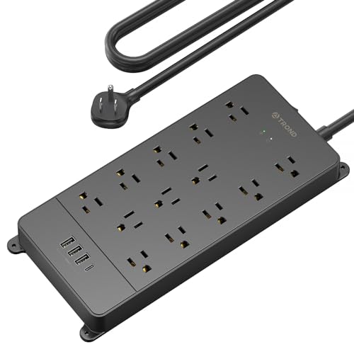 TROND Surge Protector Power Strip, 4000 Joules, ETL Listed, 13