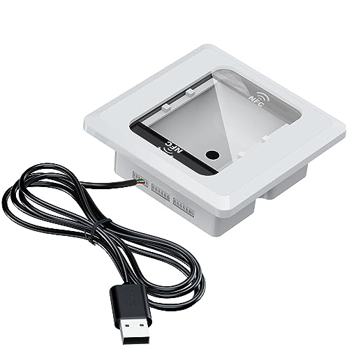 Symcode Embedded Barcode Scanner NFC Reader 1D 2D QR Code Scanning Module 3 TTL Interface Barcode Scanner NFC Reader Writer for Access Control,Locker Scan Code Payment etc