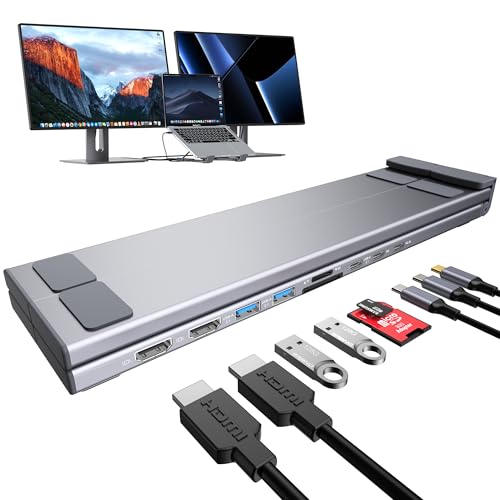 USB-C Docking Station with Dual 4K HDMI & 100W Power