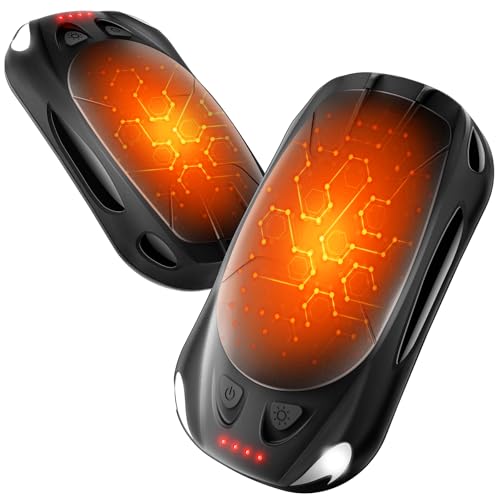 Hand Warmers Rechargeable 2-Pack, Reusable Portable Magnetic Pocket Heater, USB