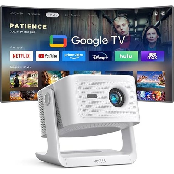 Google TV 4K Smart Projector with WiFi and Bluetooth