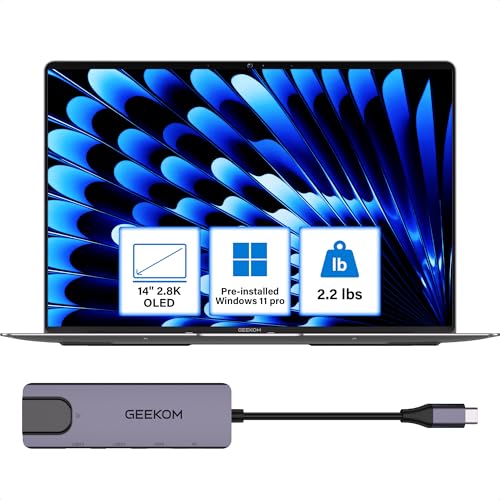 GEEKOM GeekBook X14 Pro Laptop 14 OLED 32GB RAM