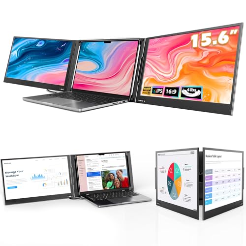 QQH 15.6 Portable Triple Monitor Extender