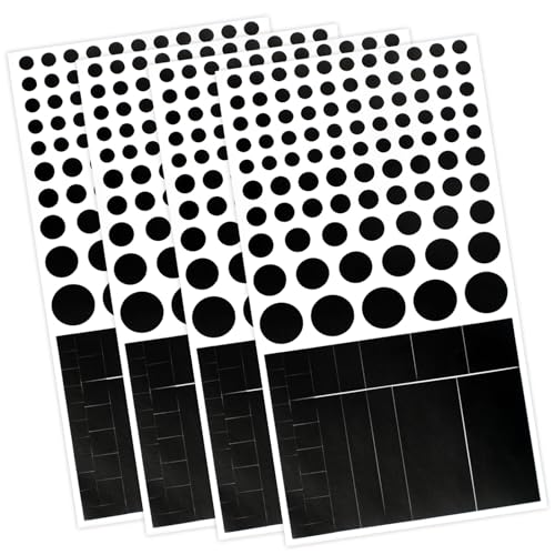 Brvlsoc Vinyl Webcam Covers – Restickable Privacy Stickers for Laptop, Smartphone, Tablet, Smart TV & Game Console – Black, Multiple Sizes
