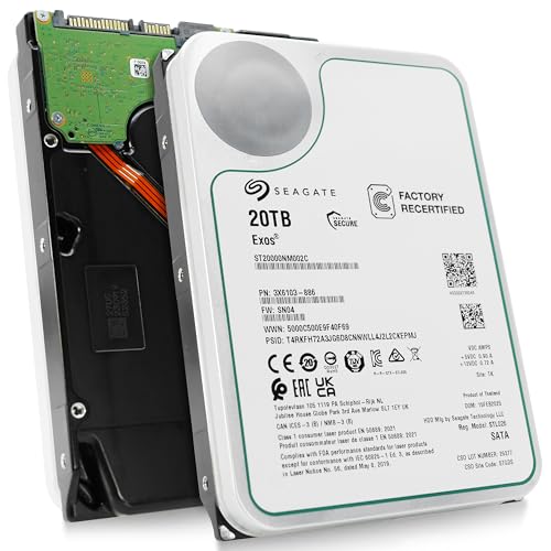 Seagate Exos 20TB Enterprise HDD (Renewed)