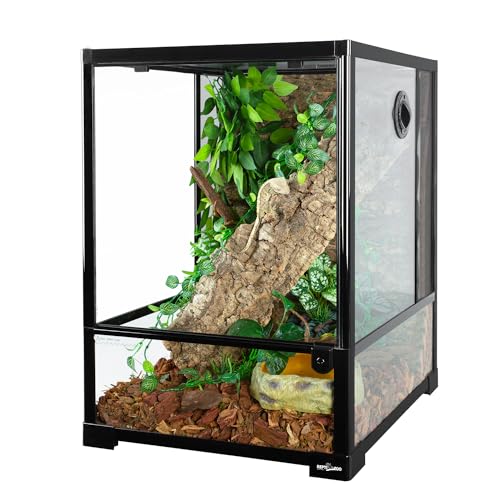 REPTI ZOO 30 Gallon Reptile Glass Terrarium, 18" x 18"