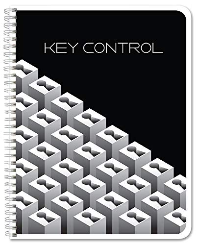 BookFactory Key Control Logbook/Journal/Keys Log Book - 120 Pages, 8.5''