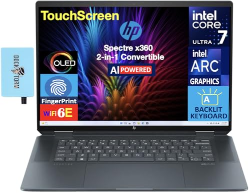 HP Spectre x360 2-in-1 OLED Touch Laptop Bundle