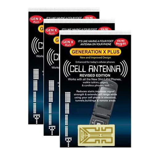 Harper Grove Cell Phone Internal Antenna Signal Reception Booster, 3 Pack, for Android Alcatel Apple BlackBerry LG Microsoft Motorola ZTE