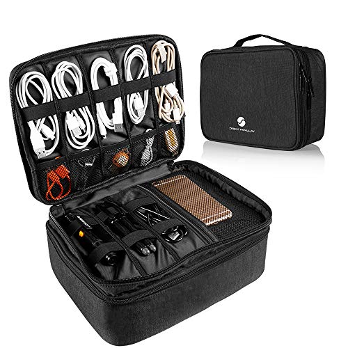 Waterproof Travel Electronics Organizer Bag for Cables