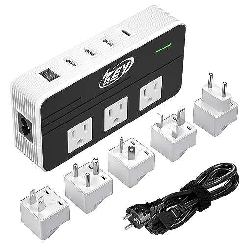Key Power 230-Watt Step Down 220V to 110V Voltage Converter
