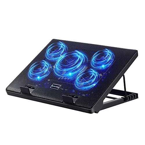 Kootek Laptop Cooling Pad, Laptop Cooler with 5 Quiet Fans