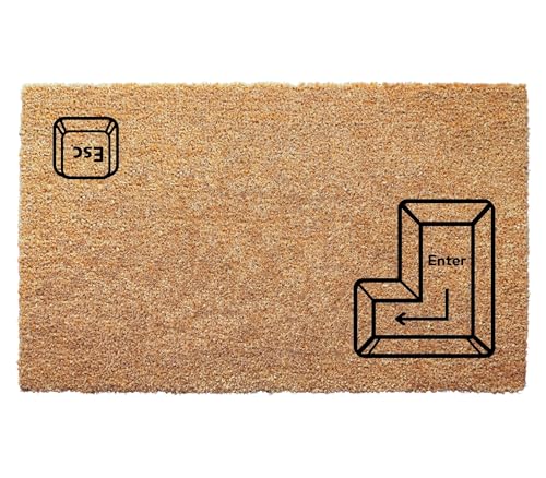 Enter Escape Key Doormat - 3 Size Options - Funny