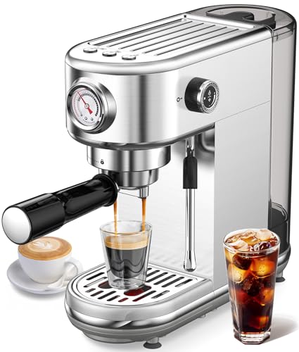 atatix Espresso Machine with Milk Frother, 20 Bar Pressure Espresso
