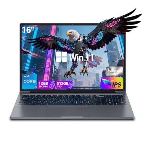 Gaming Laptop Computer, Computer Notebook 16-inch FHD 1920x1200, Core i5
