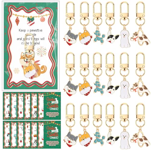 Cunno 24 Sets Dog Keychain Bulk Vet Tech Thank You