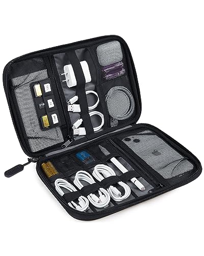 BAGSMART Electronics Travel Organizer Case Black