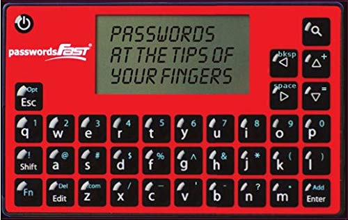 passwordsFAST - Encrypted Offline Password Keeper (Credit Card Size)