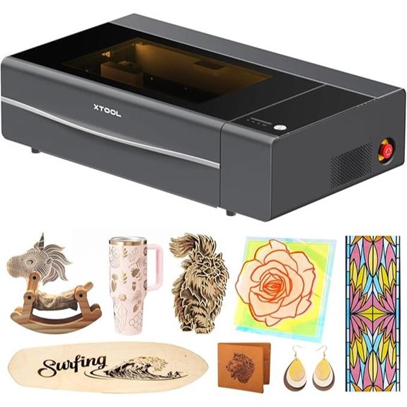 xTool P2S 55W CO2 Laser Cutter with Dual Cameras