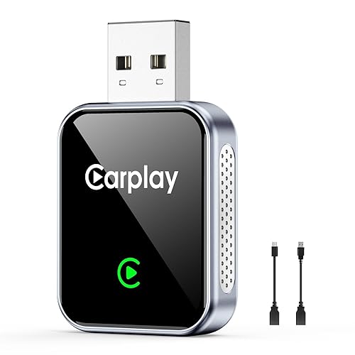Wireless CarPlay Adapter for iPhone, CarPlay Dongle Converts Wired to