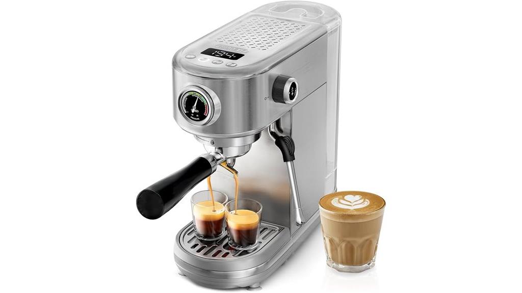 adjustable temperature espresso machine