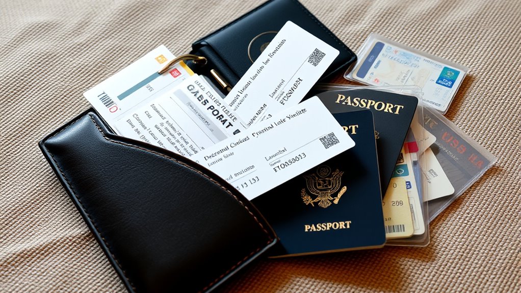 arrange travel paperwork systematically