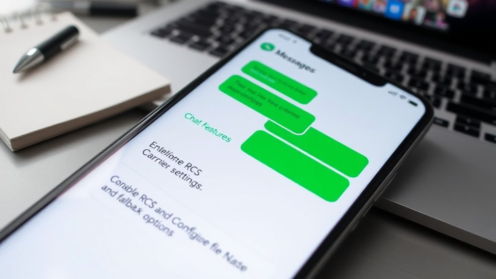 configure rcs messaging properly