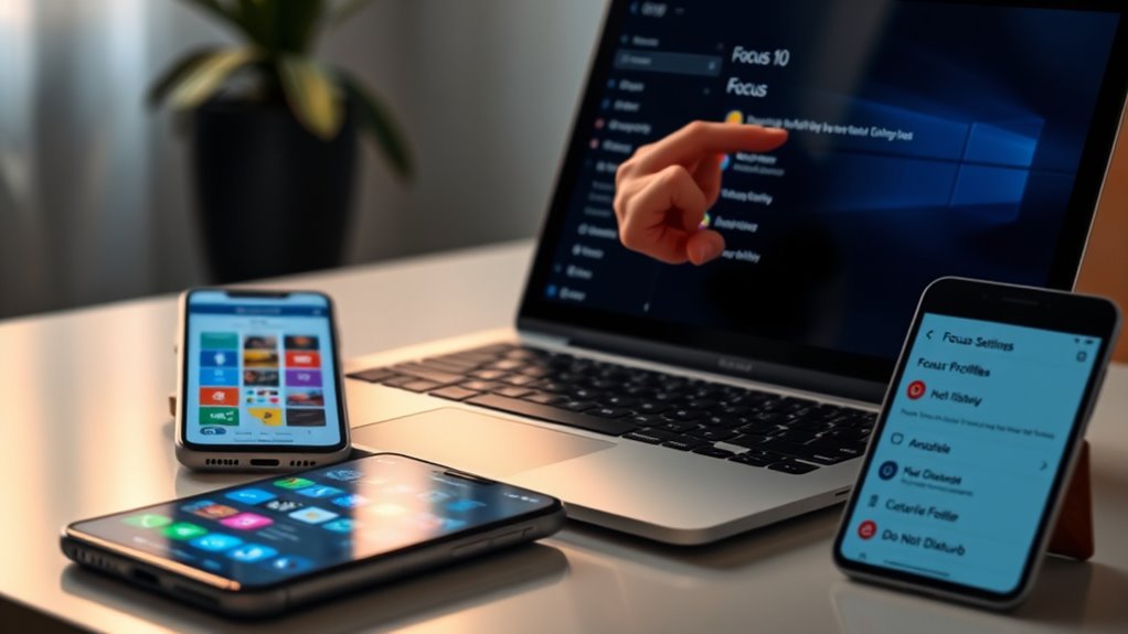 control notifications and focus