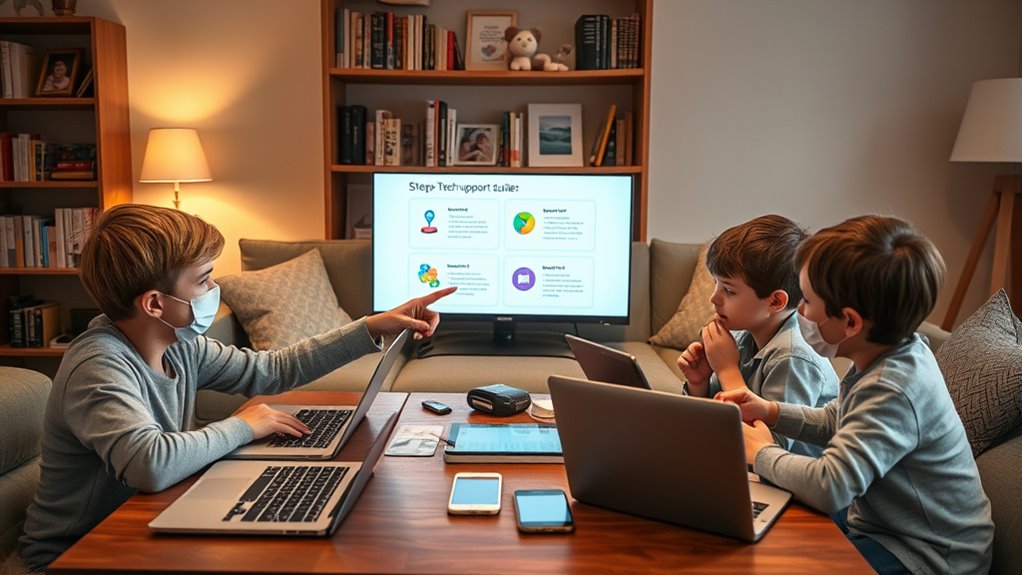 create family tech support plan