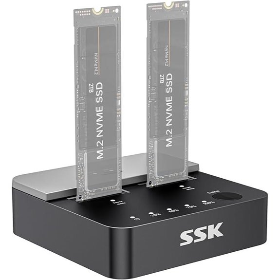 NVMe SSD Cloner & Docking Station (Dual Bay)