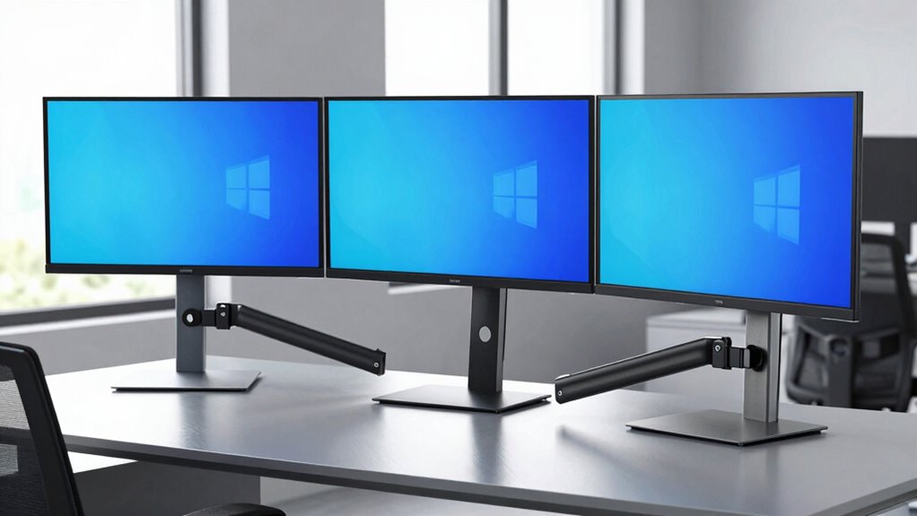 heavy duty dual monitor mounts