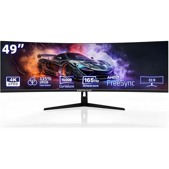 49-Inch Curved 4K Ultrawide Gaming Monitor with HDR10