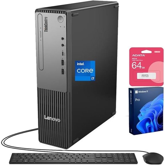 Lenovo ThinkCentre Small Form Factor Desktop Bundle