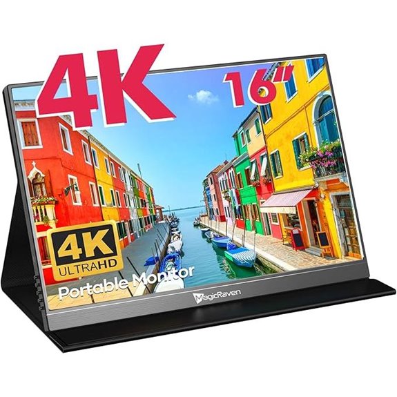 4K Portable Monitor 16 with Speakers and Cover