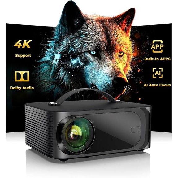 ONOAYO 4K Portable Outdoor Projector with WiFi6
