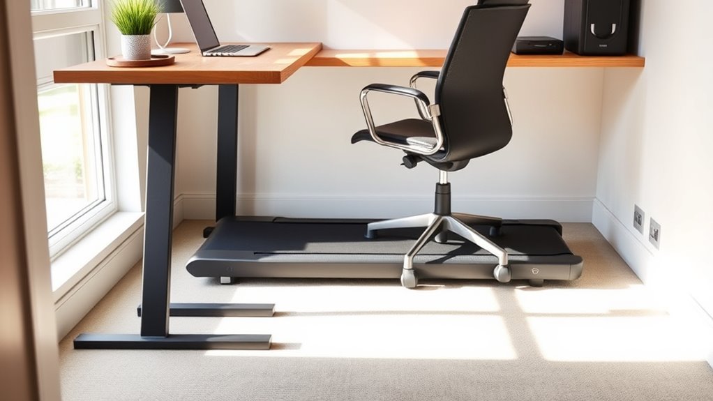 quiet home office exercise