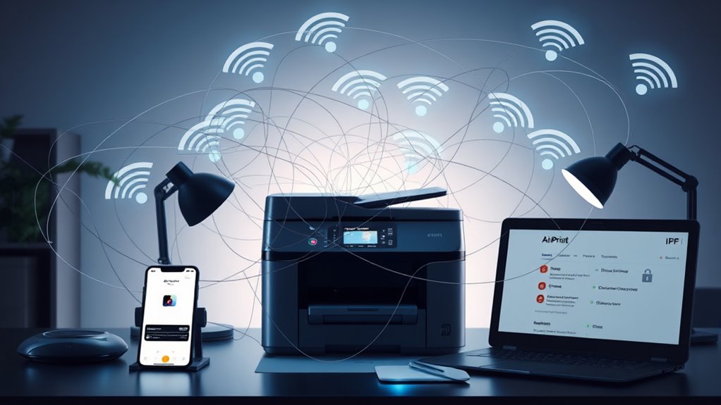 secure wi fi printer access