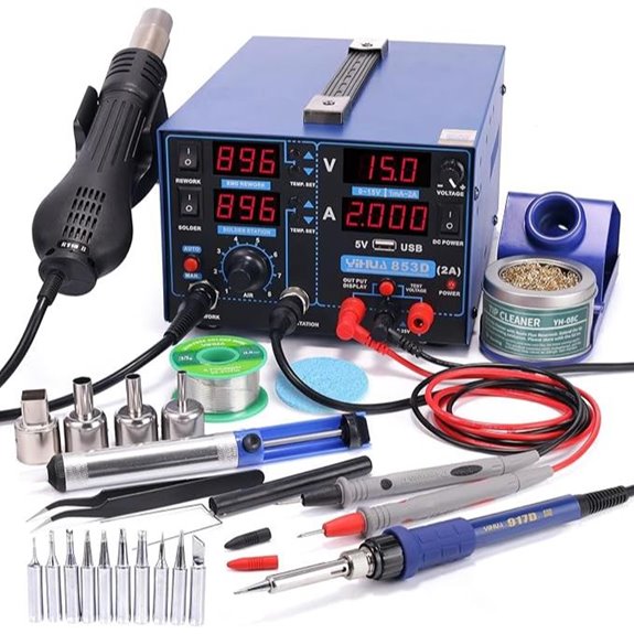 YIHUA 853D SMD Hot Air Rework Station with USB