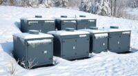 snow resistant generator enclosures